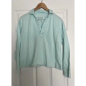 Frank & Eileen Patrick Popover Shirt Size XS Mint Green Collar